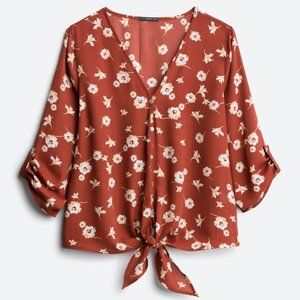 Taleen Tie Front Blouse